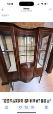 Edwardian Inlaid Mahogany China and Display Cabinet circa 1900s - Good Condition