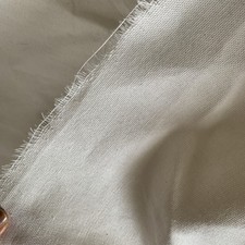 5 Metres Natural White Cotton? Mix Twill Fabric Dressmaking Crafts X145cm