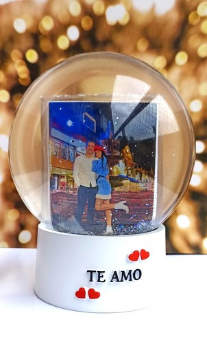 Personalized photo snow globe - personalized,