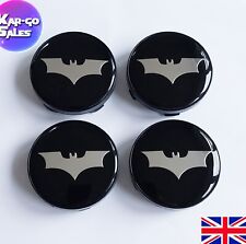 4x Black Dark Bat-man Emblem
