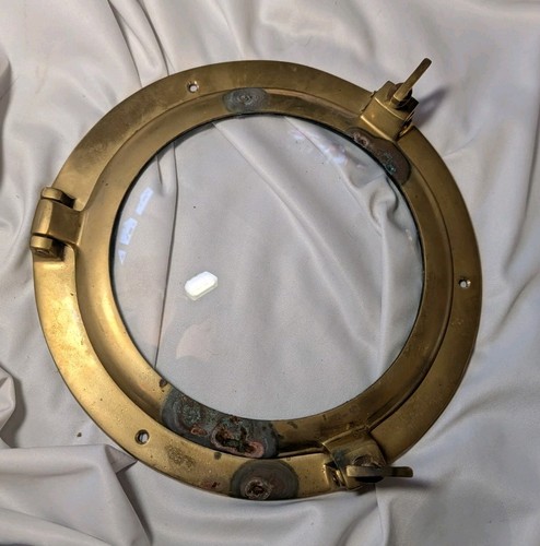 Vintage brass ship porthole - vintage,
