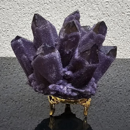 Large amethyst cluster mineral - amethyst,