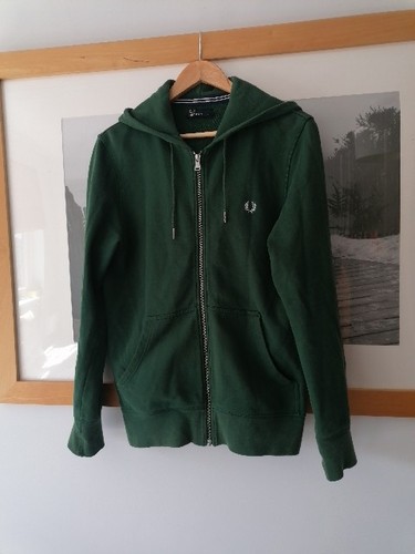 Green fred perry - up, hoodie