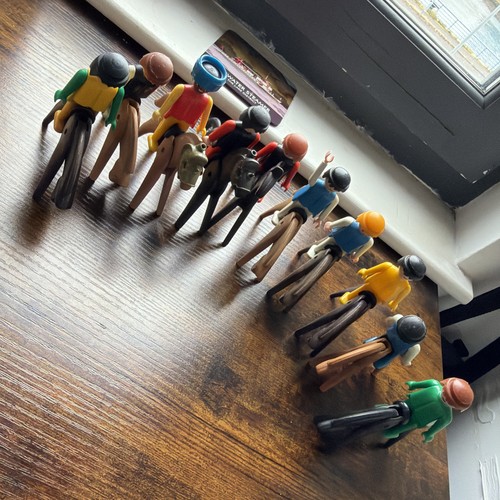 Playmobil people and horses - and,