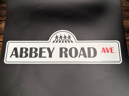 Abbey road ave street sign - abbey,