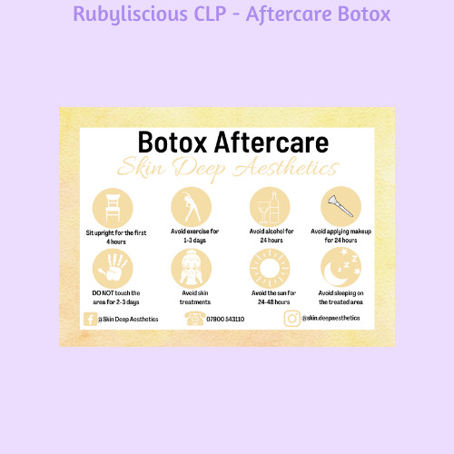 Personalised botox aftercare - personalised,