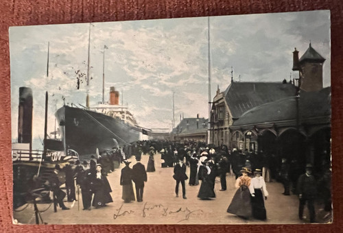 Antique postcard liverpool - antique,