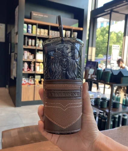 Starbucks tumbler black brown - starbucks,