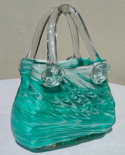 Vintage hand blown - hand, glass