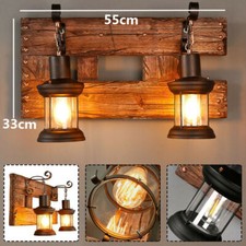 2-Light Vanity Lights Rustic