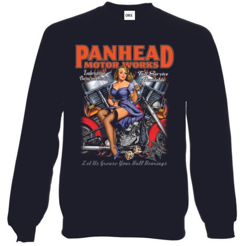 Sweatshirt twin biker old - v,