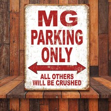 Funny MG Parking Only Retro