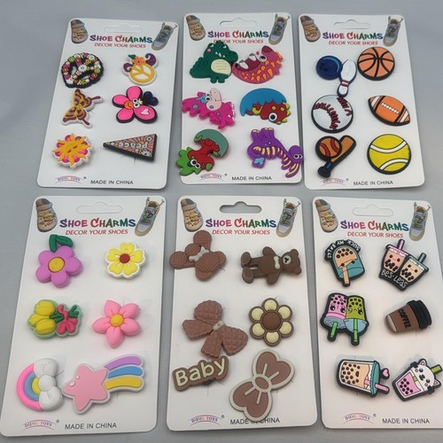 Decorative shoe charms set - decorative,
