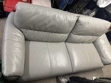 DFS 3-Seater Sofa Grey Leather
