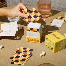 150Pcs Yellow Conversation Card Family Party Game TALES Game Cards Desktop Toys