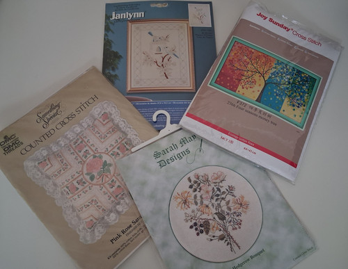 Cross stitch embroidery bundle - cross,