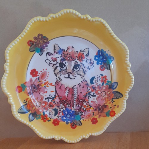 New decorative cat plate - ,