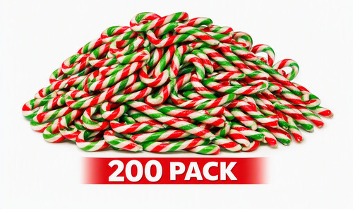 200 christmas candy canes - christmas,