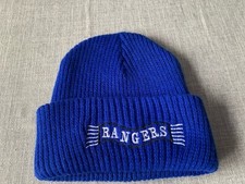 Glasgow Rangers Cuff Beanie Hat Blue Adult