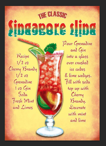 Singapore sling cocktail - sling,