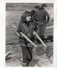 Original Press Photo Rowing