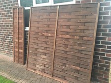 Fence Panels 6x6 Heavy Dark Brown