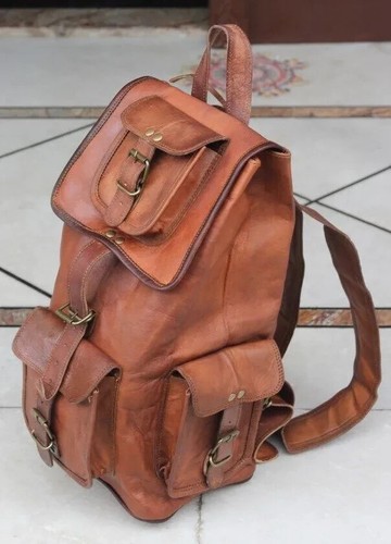 Genuine men leather backpack - genuine,