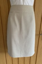 M&S Ladies Stone Mix Straight Skirt Size 10