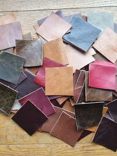 Leather pcs 6 x 6cm - x,