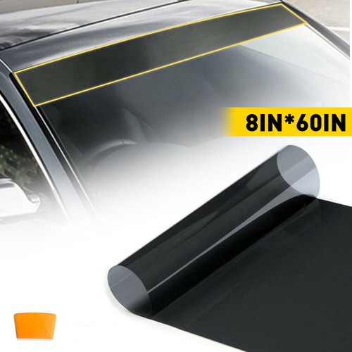 Matte black banner strip decal - black,