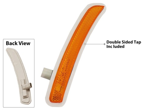 Front amber side marker lights - front,
