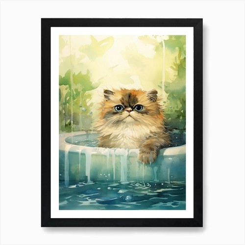 Himalayan cat bathtub - himalayan, in