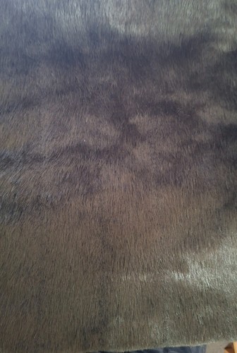 Faux fur fabric dark brown - dark,