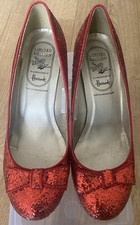 RED RUBY SHOES SIZE 6.5 HARRODS WIZARD OF OZ 70TH ANNIVERSARY LIMITED EDITION