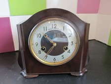 Fabulous Early 1950s Art Deco Bakelite Smiths Enfield Clock - Serviced & Key
