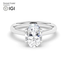 Oval Diamond Engagement Ring