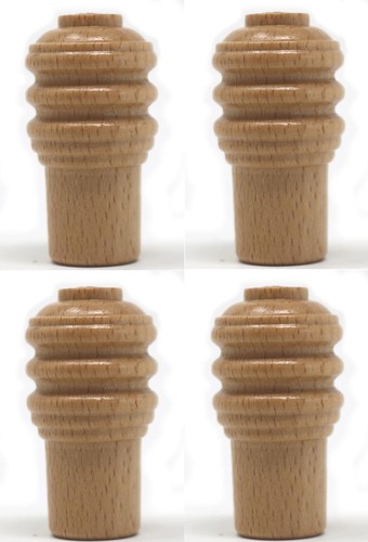 Fixte large wooden ridged - wooden, cord