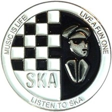 Ska Music is Life Metal Enamel