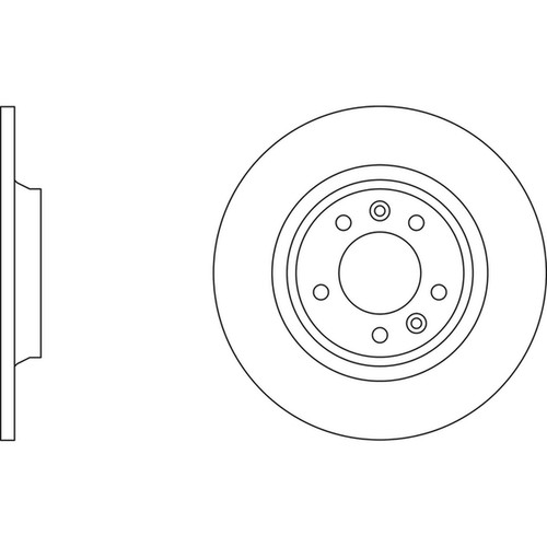 Brake discs solid - 2x, for
