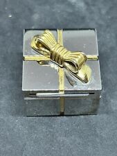 Mini Quartz clock In Solid Brass Gift Box With Insert For Photo