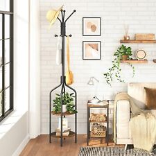 Coat Rack Coat Stand Hall Tree Free Standing Clothes Stand Storage Shelves