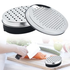 Stainless Steel Cheese Grater Vegetable with Container Storing Fruit Cheese Box