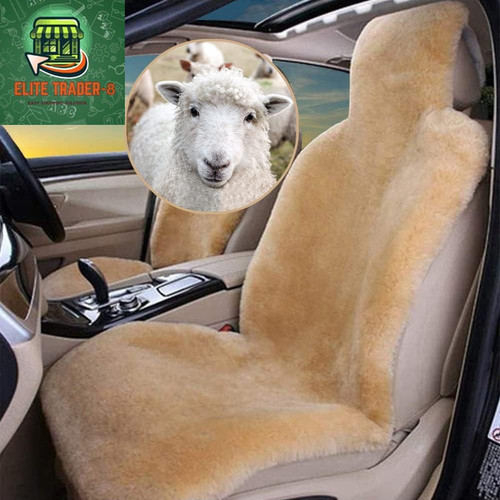 Real genuine sheepskin seat - real,