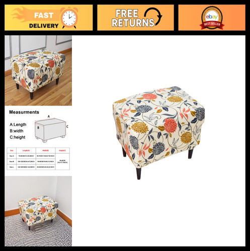 Stretch ottoman cover for - cover,