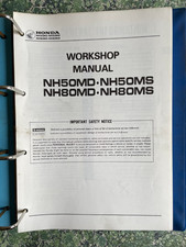 Honda NH50MD NH50MS NH80MD NH80MS Motorcycle Workshop Manual Genuine