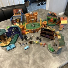 Harry Potter Hagrids Hut Mattel World of Hogwarts quidditch Polly Pocket bundle 