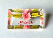 Vintage Reverse Carved lucite