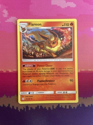 Pokemon card flareon - card, cosmic