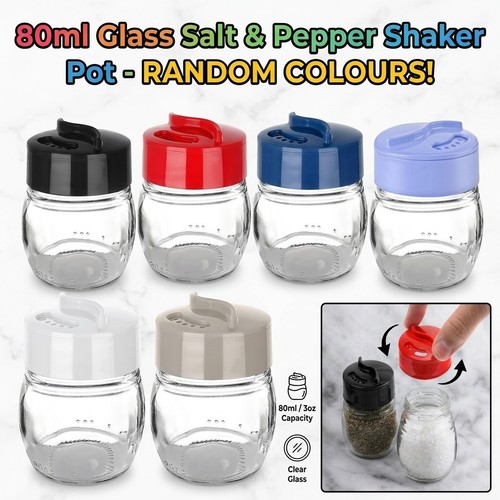 80ml 3oz glass salt pepper - 80ml,