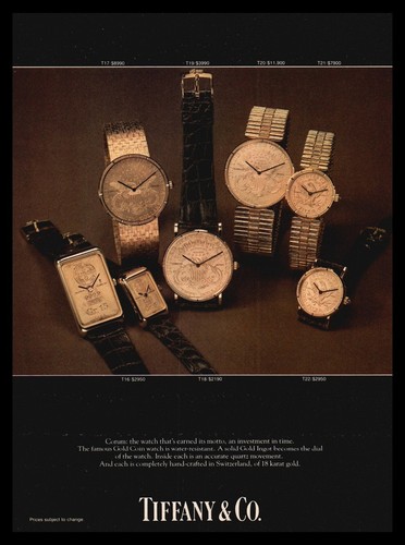 1982 corum tiffany gold - &, co-